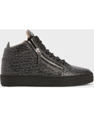 Giuseppe Zanotti Kriss Monogram Mid Top - White