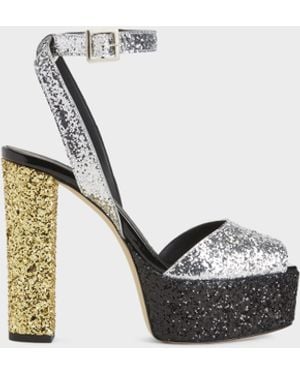 Giuseppe Zanotti Betty Glitter Sandal - White