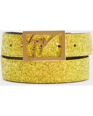 Giuseppe Zanotti Linum Belt - Yellow