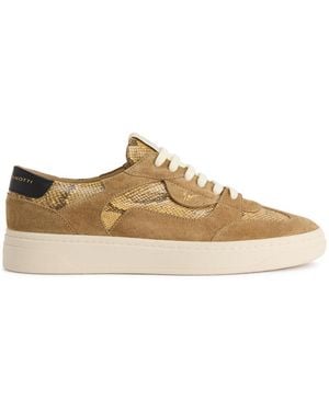 Giuseppe Zanotti Reptile-Print Leather Trainers - Brown