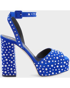 Giuseppe Zanotti New Betty Sparkle - Blue