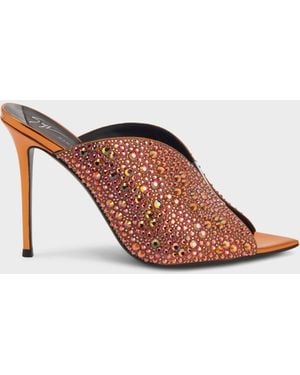 Giuseppe Zanotti Intriigo Sparkle Mule 105 - Pink