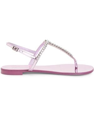 Giuseppe Zanotti Minnah Flat - Pink