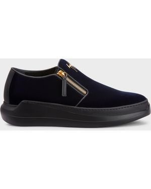 Giuseppe Zanotti Conley Zip Loafer - White