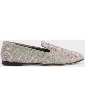 Giuseppe Zanotti Lewis Starlight Loafer - White