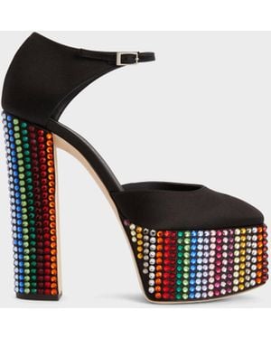 Giuseppe Zanotti Bebe Strass Pump D'Orsay 150 - White