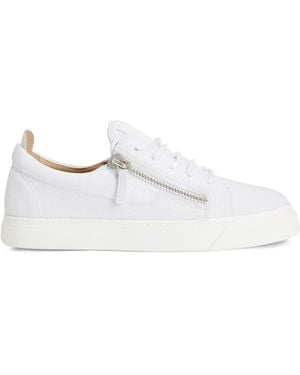 Giuseppe Zanotti Nicki Glitter Low-Top Trainers - White