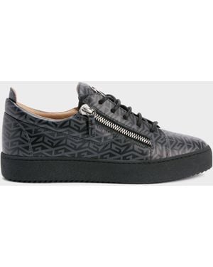 Giuseppe Zanotti Frankie Monogram Low Top - White