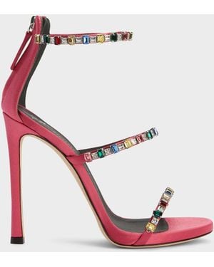 Giuseppe Zanotti Harmony Diamond Sandal 120 - White
