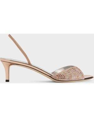 Giuseppe Zanotti Lilibeth Starlight Sandal 50 - Natural