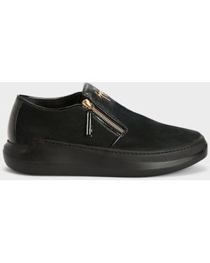 Giuseppe Zanotti Conley Zip Loafer - White