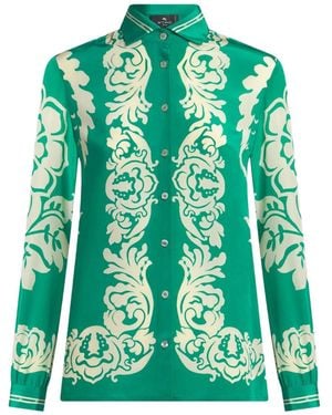 Etro Camicia con stampa - Verde