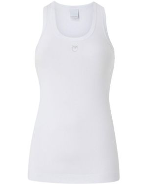 Pinko Canotta a coste calcolatore - Bianco