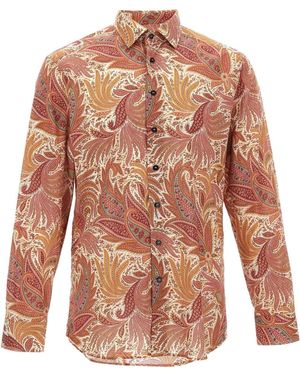 Etro Camicia Con Stampa Paisley - Multicolore