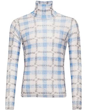 JW Anderson T-Shirt Con Stampa - Blu