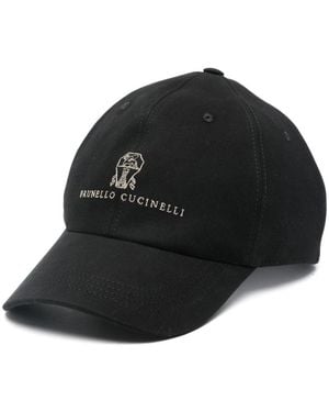 Brunello Cucinelli Berretto Da Baseball Di - Nero