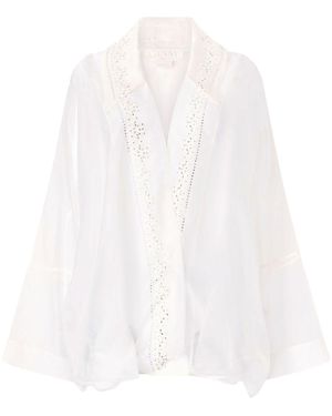 Genny Blusa con ricamo - Bianco