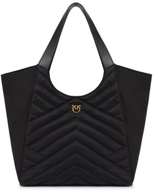 Pinko Borsa tote trapuntata - Nero
