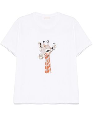 Liu Jo T-shirt in cotone con stampa - Bianco