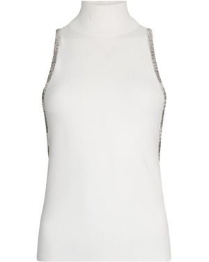 Liu Jo Canotta con strass - Bianco
