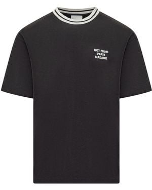 Drole de Monsieur T-shirt nera slogan - Nero