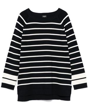 Marella Maglia con motivo a righe - Nero