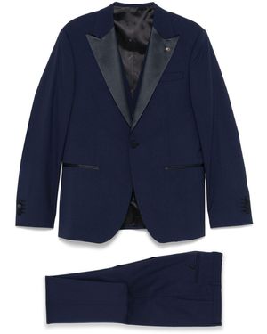 Manuel Ritz Smoking monopetto tre pezzi - Blu