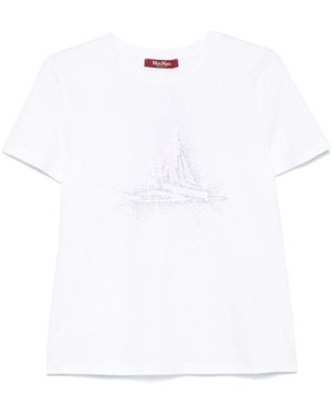 Max Mara T-shirt laghi - Bianco