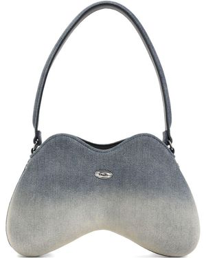 DIESEL Borsa a tracolla doppia d - Grigio