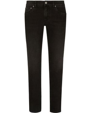 Dolce & Gabbana Jeans Skinny Con Logo - Nero