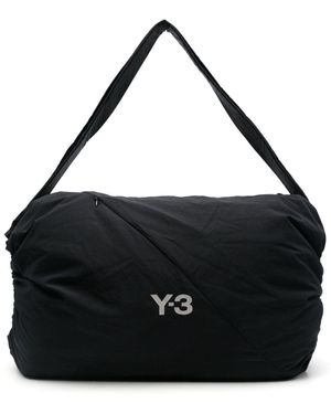Y-3 Borsa A Spalla Con Stampa - Nero