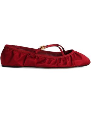 Dolce & Gabbana Ballerine in satin - Rosso