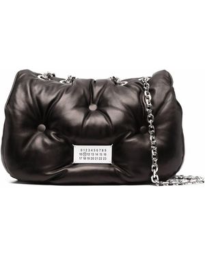 Maison Margiela Glam Slam Stuffa A Tracolla Medio - Nero