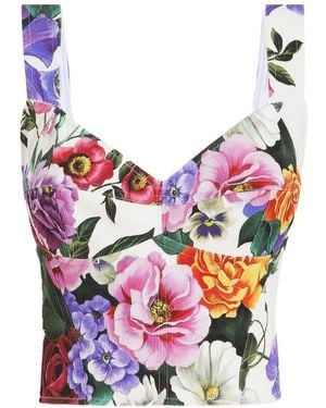 Dolce & Gabbana Bustier con stampa - Multicolore