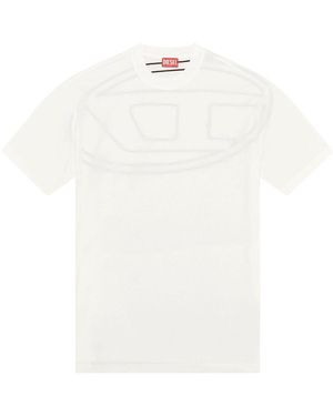 DIESEL T-shirt bianca con stampa - Bianco