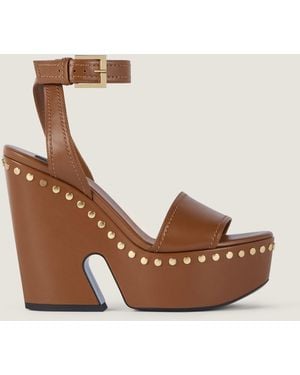 Givenchy Clog Platform Sandals - Natural