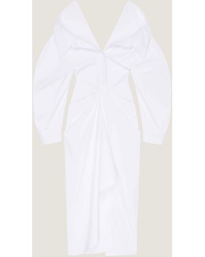 Givenchy Slashed Long Shirt Dress - White
