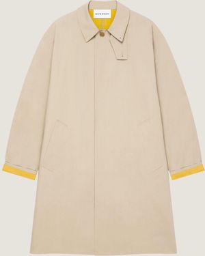 Givenchy Bicolour Car Coat - Natural