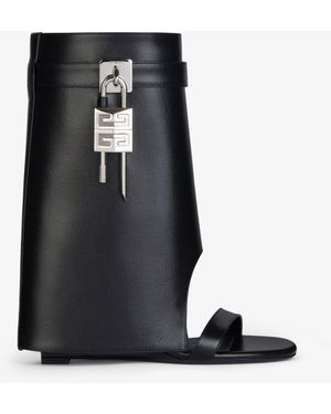 Givenchy Shark Lock Sandals - Black