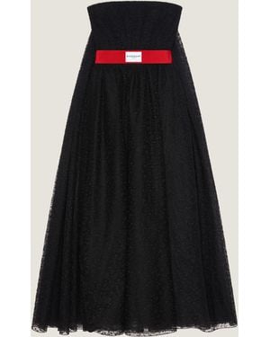 Givenchy Lace Bustier Evening Dress - Black