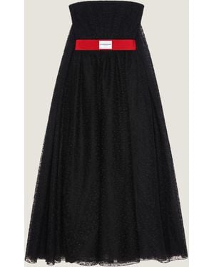 Givenchy Lace Bustier Evening Dress - Black