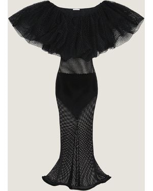 Givenchy Ruffled Dress - Black
