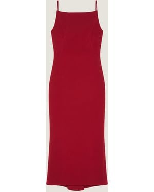 Givenchy Sliced Midi Dress - Red