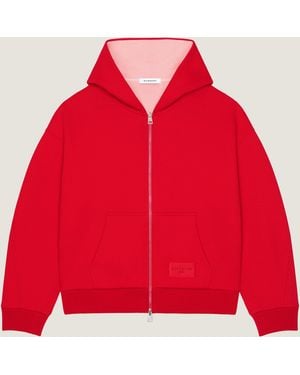 Givenchy Couture Seam Zipped Hoodie - Red