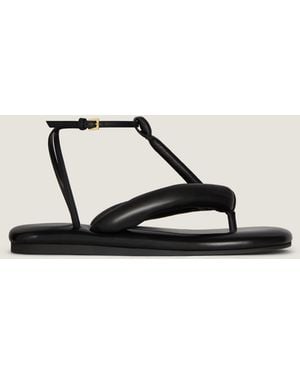 Givenchy Boudoir Bicolour Thongs In Nappa Leather - Natural