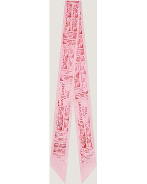 Givenchy Fascia per capelli Stamp in seta - Rosa