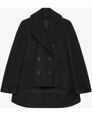 Givenchy Oversized Asymmetric Peacoat - Black