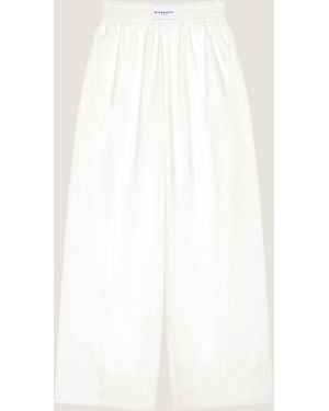 Givenchy Pantalon à taille élastiquée Cocoon en coton - Blanc