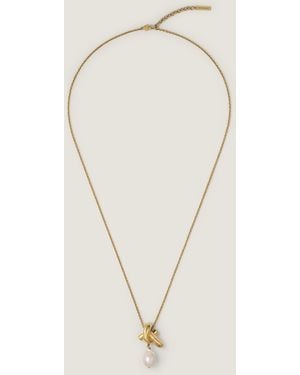 Givenchy Collana Chain Link in metallo e perla - Neutro