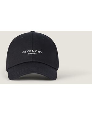 Givenchy Paris Embroidered Cap In Cotton - Blue